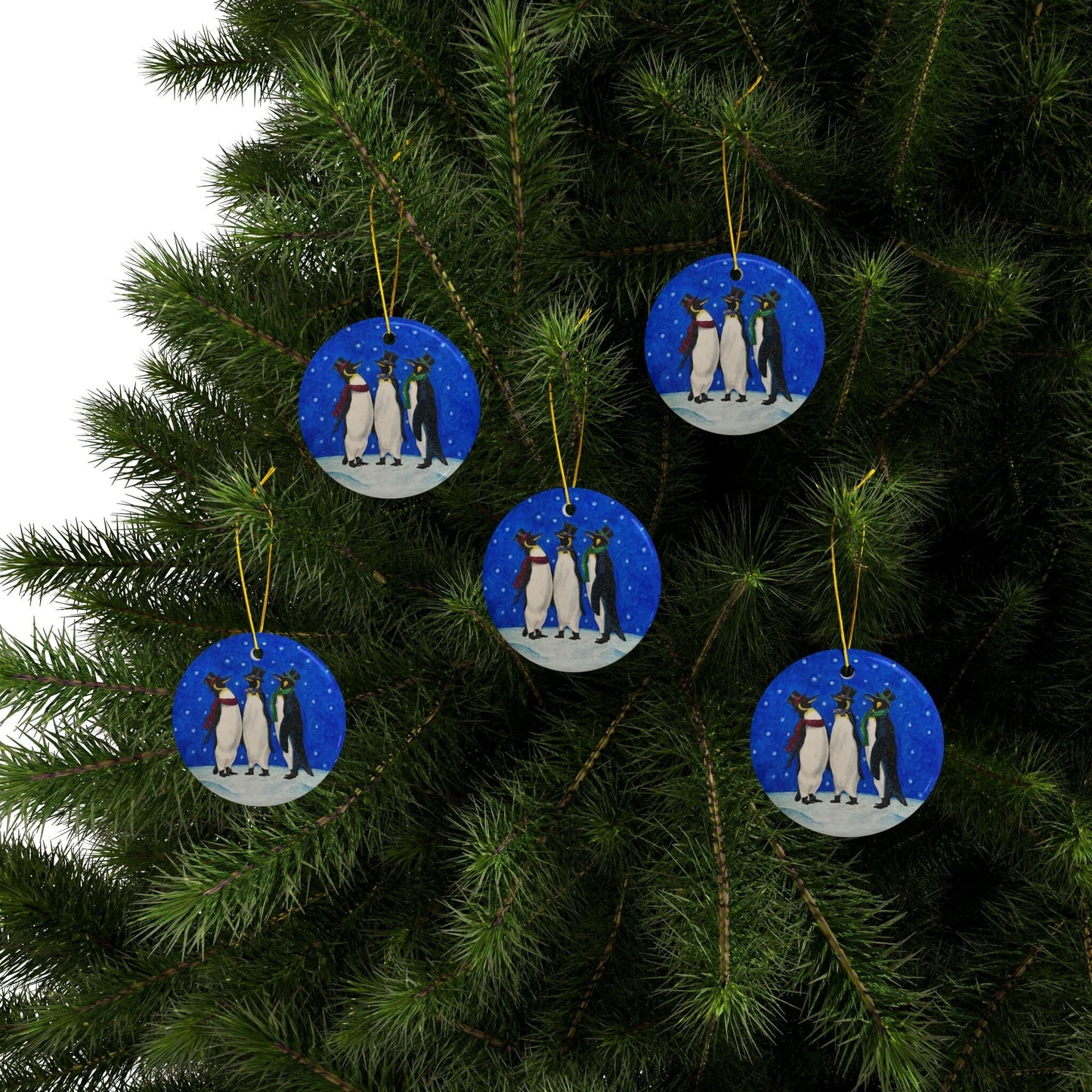 Ceramic Ornaments, 2-Side Print, (1pc, 3pcs, 5pcs, 10pcs) Home Decor Printify