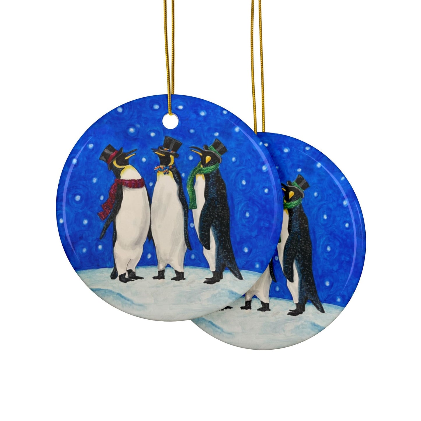 Ceramic Ornaments, 2-Side Print, (1pc, 3pcs, 5pcs, 10pcs) Home Decor Printify