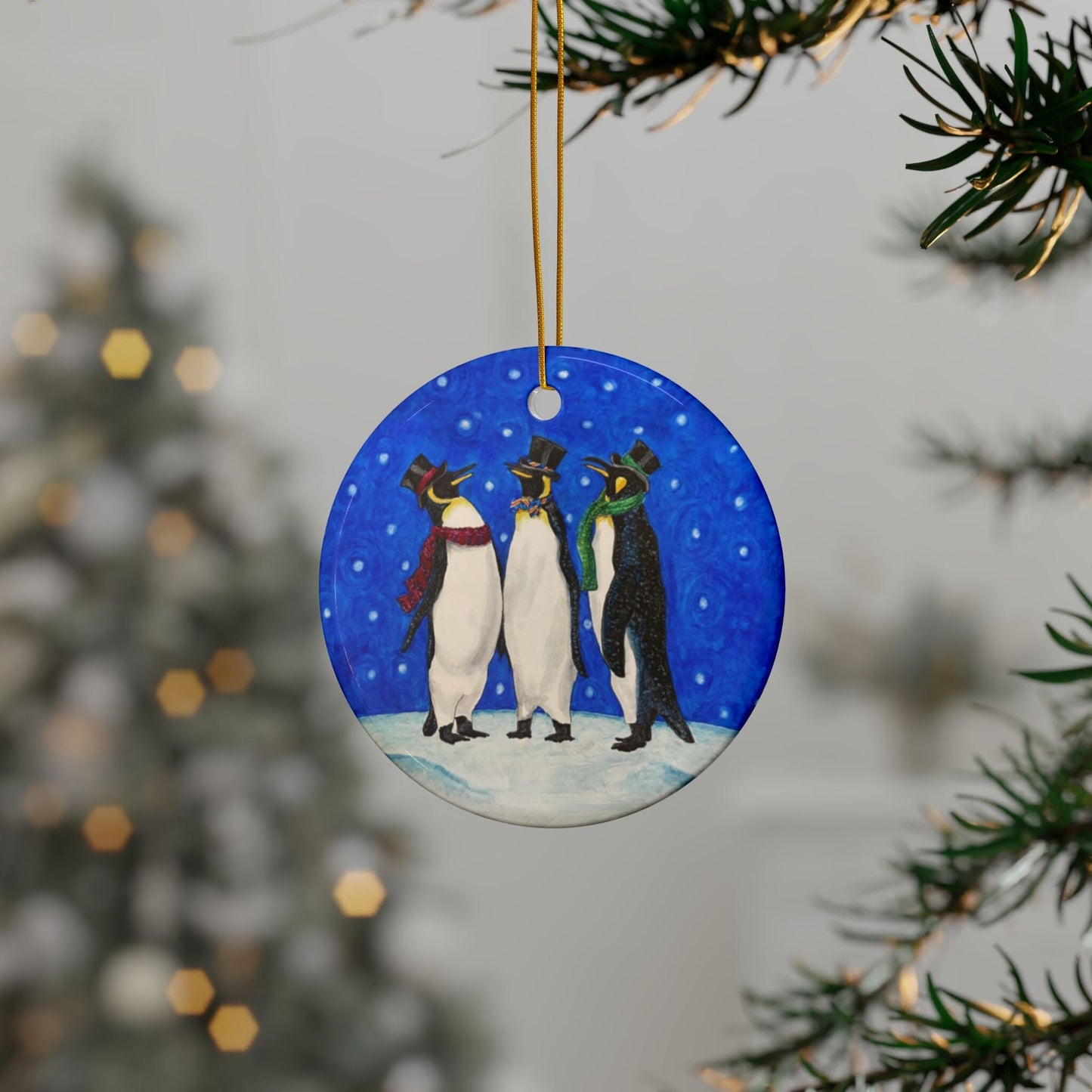 Ceramic Ornaments, 2-Side Print, (1pc, 3pcs, 5pcs, 10pcs) Home Decor Printify