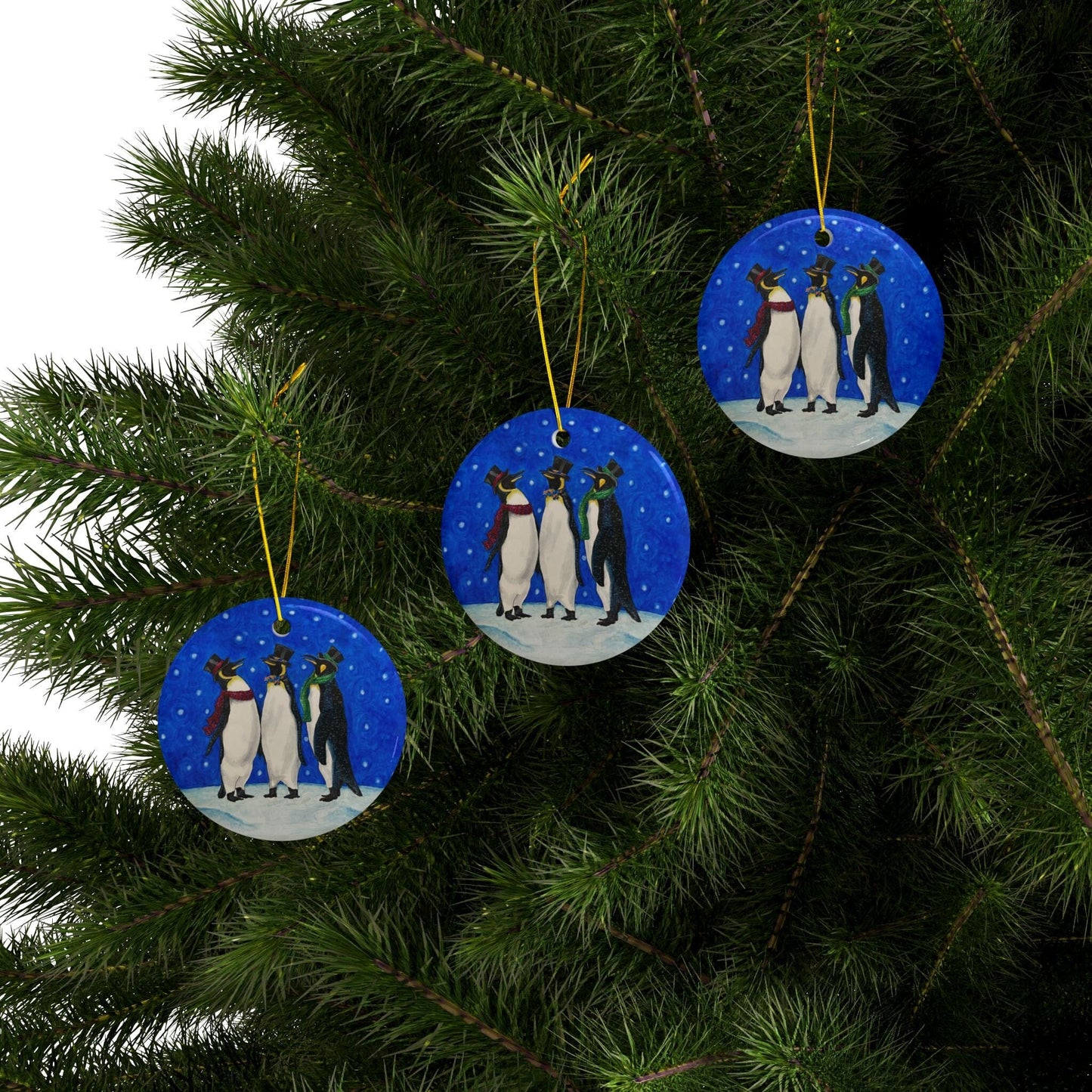 Ceramic Ornaments, 2-Side Print, (1pc, 3pcs, 5pcs, 10pcs) Home Decor Printify