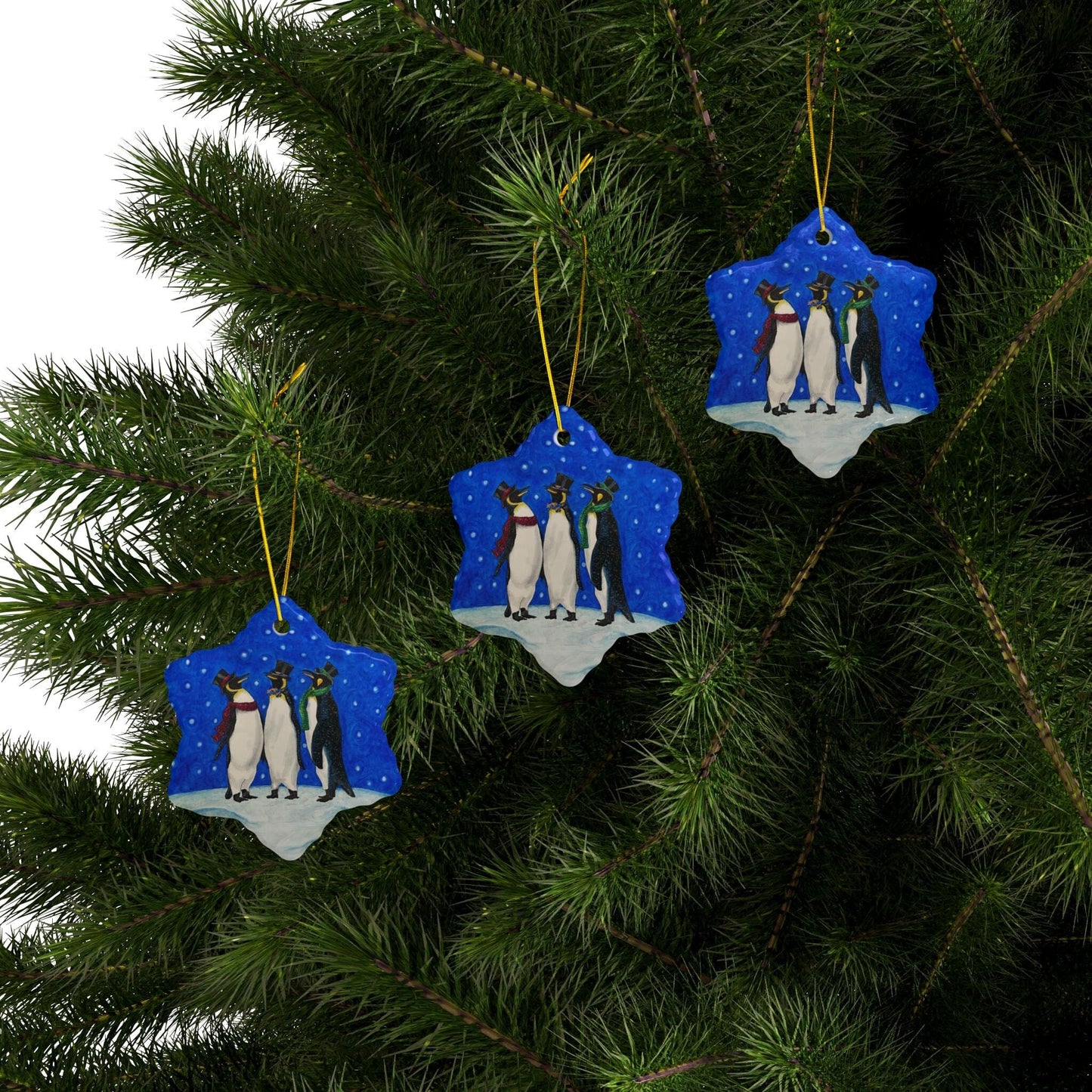 Ceramic Ornaments, 2-Side Print, (1pc, 3pcs, 5pcs, 10pcs) Home Decor Printify