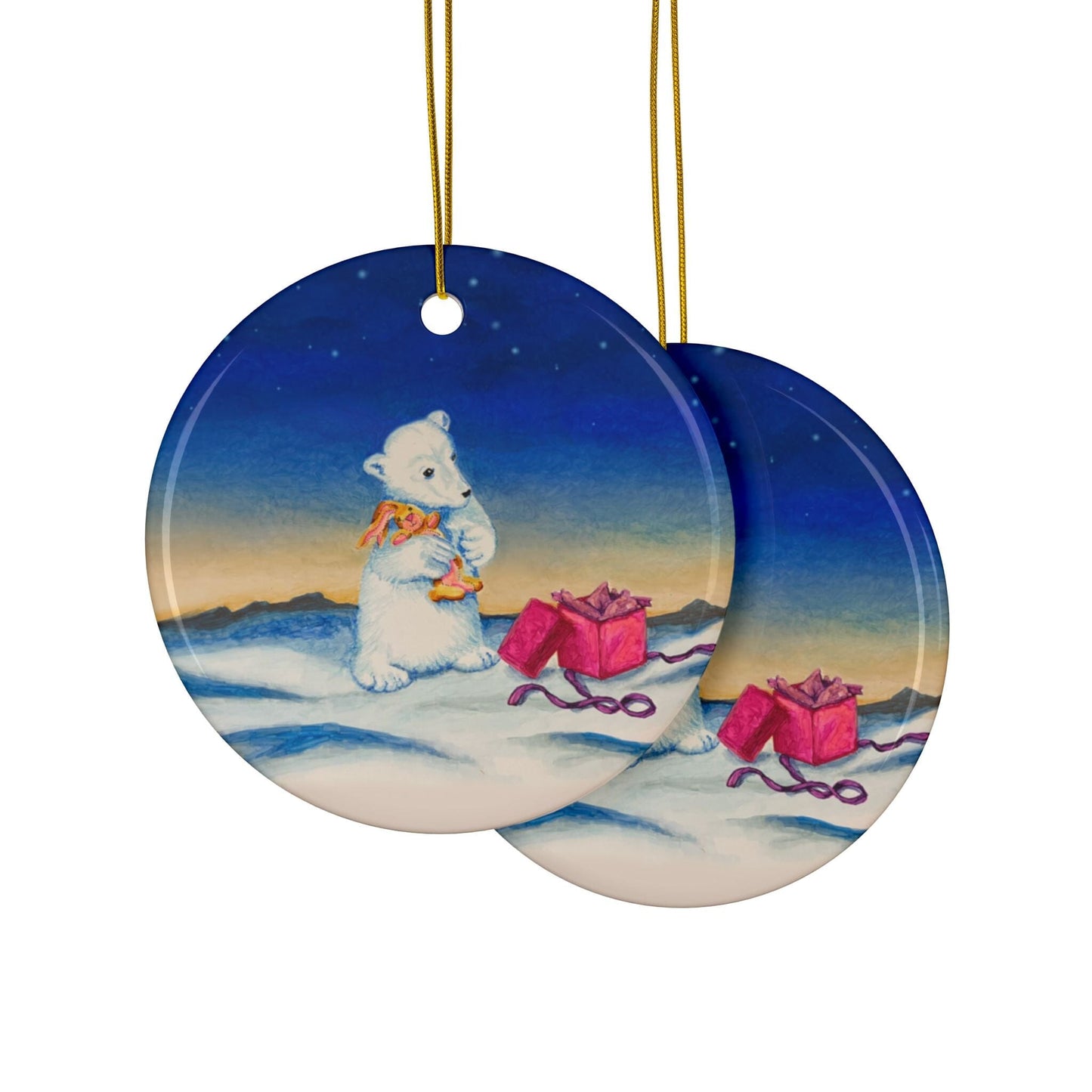 Ceramic Ornaments, 2-Side Print, (1pc, 3pcs, 5pcs, 10pcs) Home Decor Printify