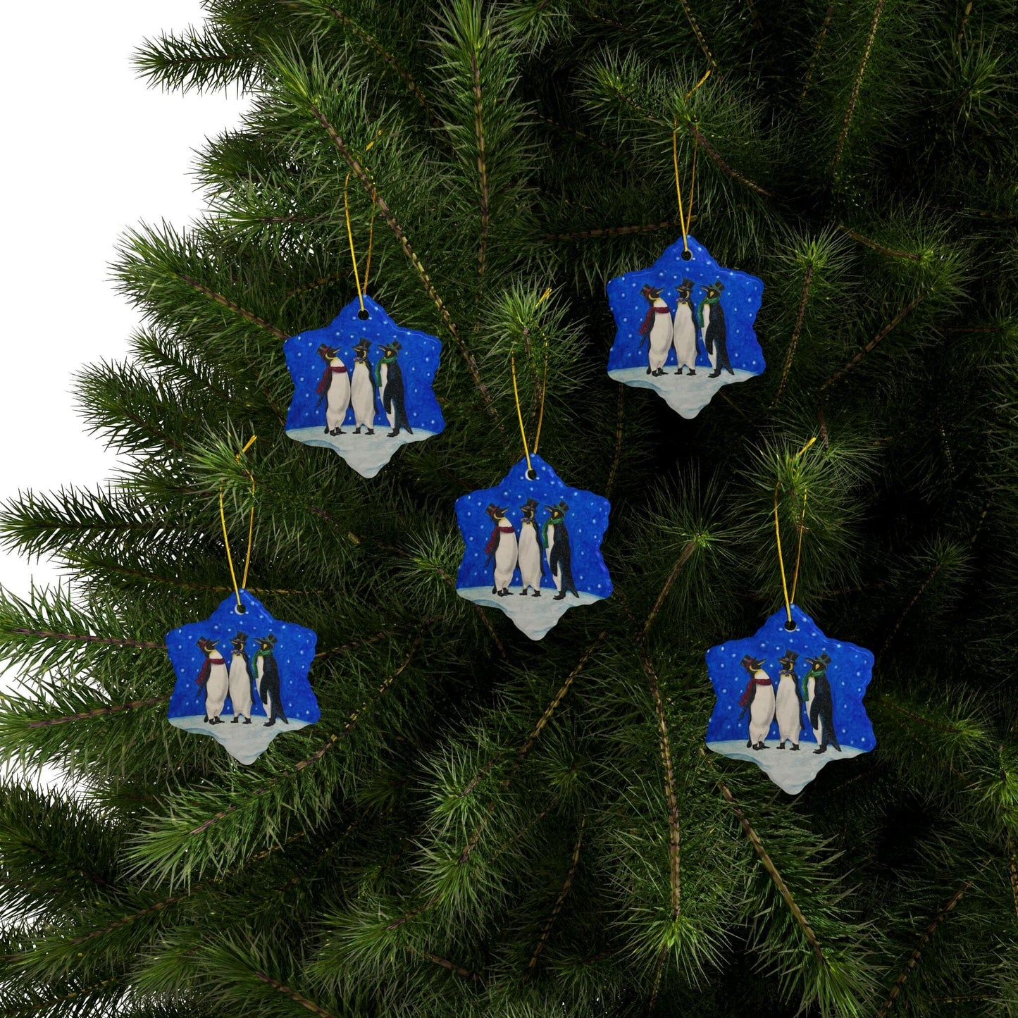 Ceramic Ornaments, 2-Side Print, (1pc, 3pcs, 5pcs, 10pcs) Home Decor Printify