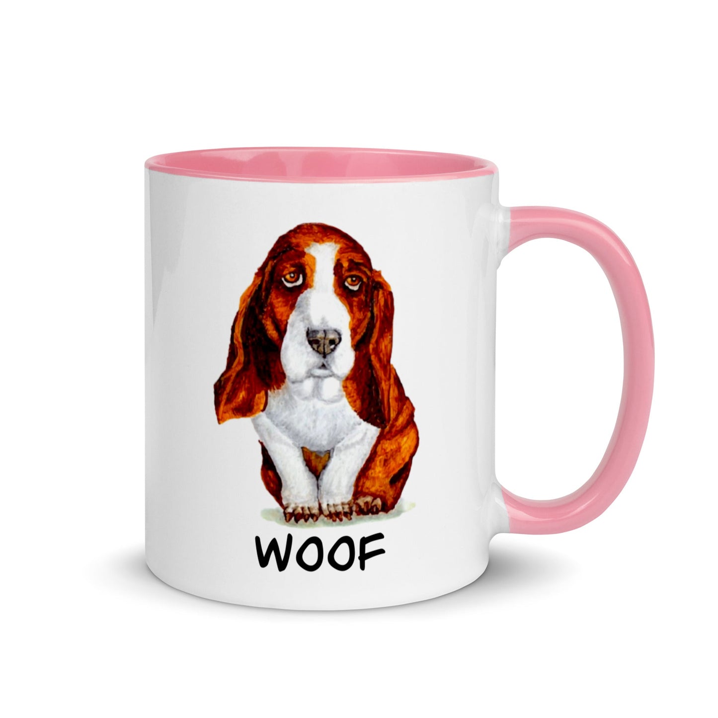 Basset Hound Puppy Two-Tone Mug Mugs Indie Darling Design