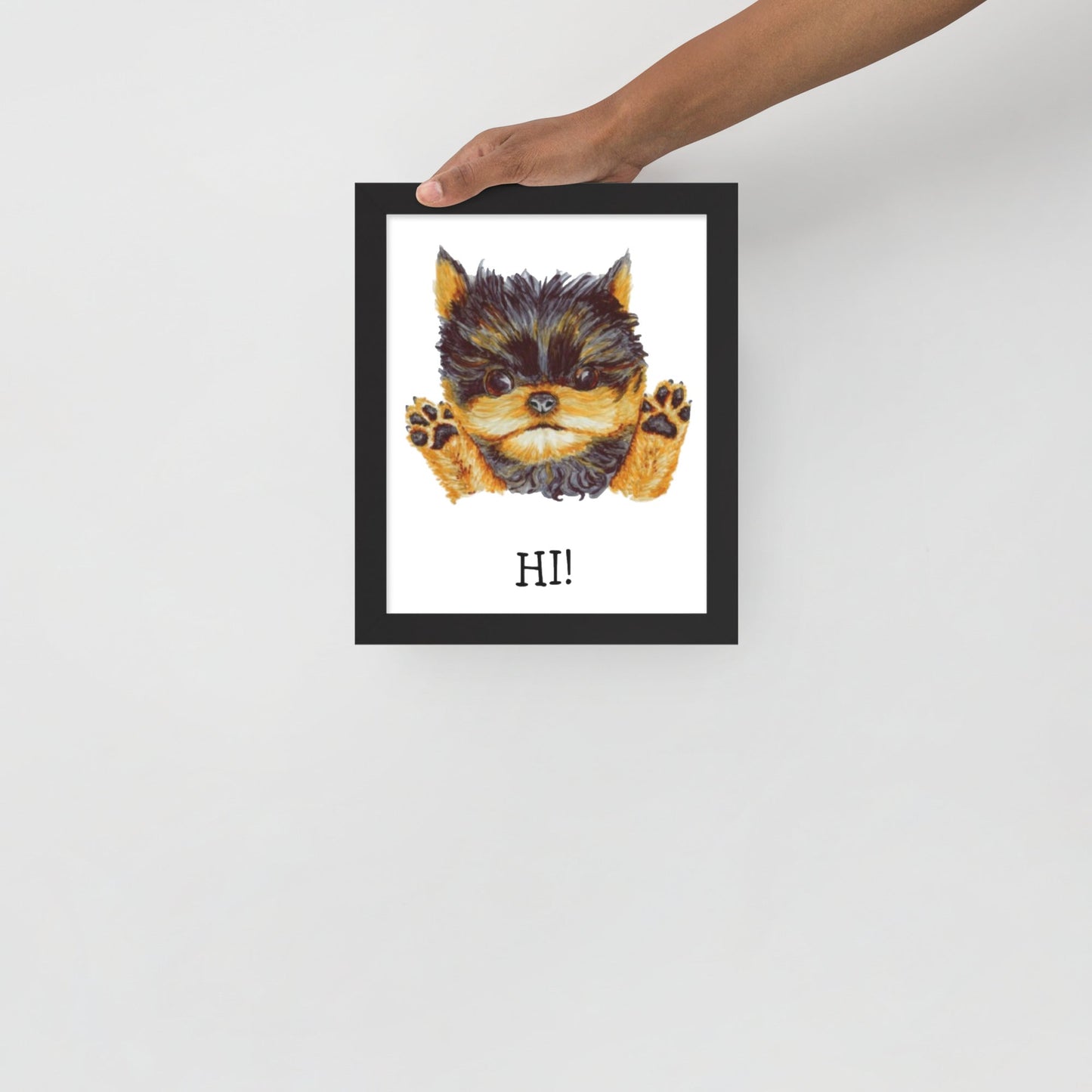 Corgie Puppy Framed Poster Posters, Prints, & Visual Artwork Indie Darling Design