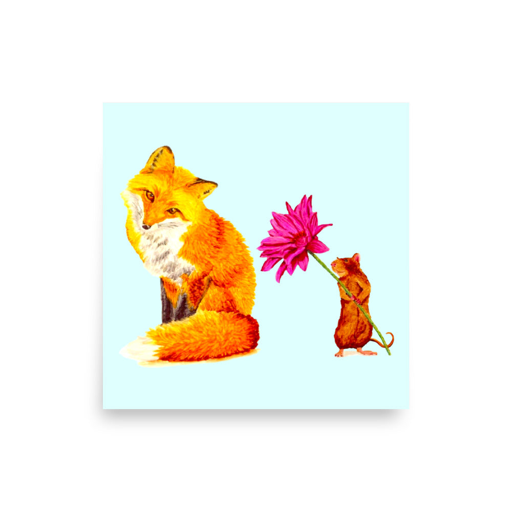 Fox and Mouse Glossy Mug Mugs Indie Darling Design