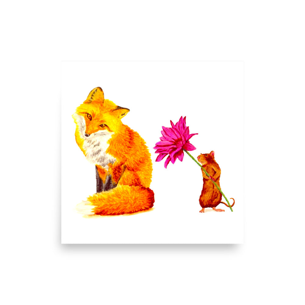 Fox and Mouse Two-Tone Mug Mugs Indie Darling Design