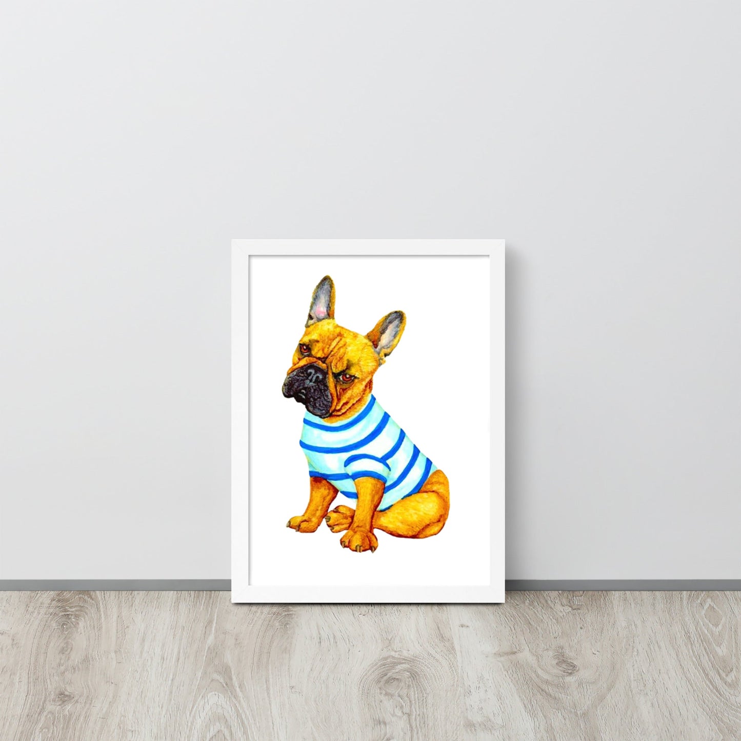 French Bulldog Framed Poster Posters, Prints, & Visual Artwork Indie Darling Design