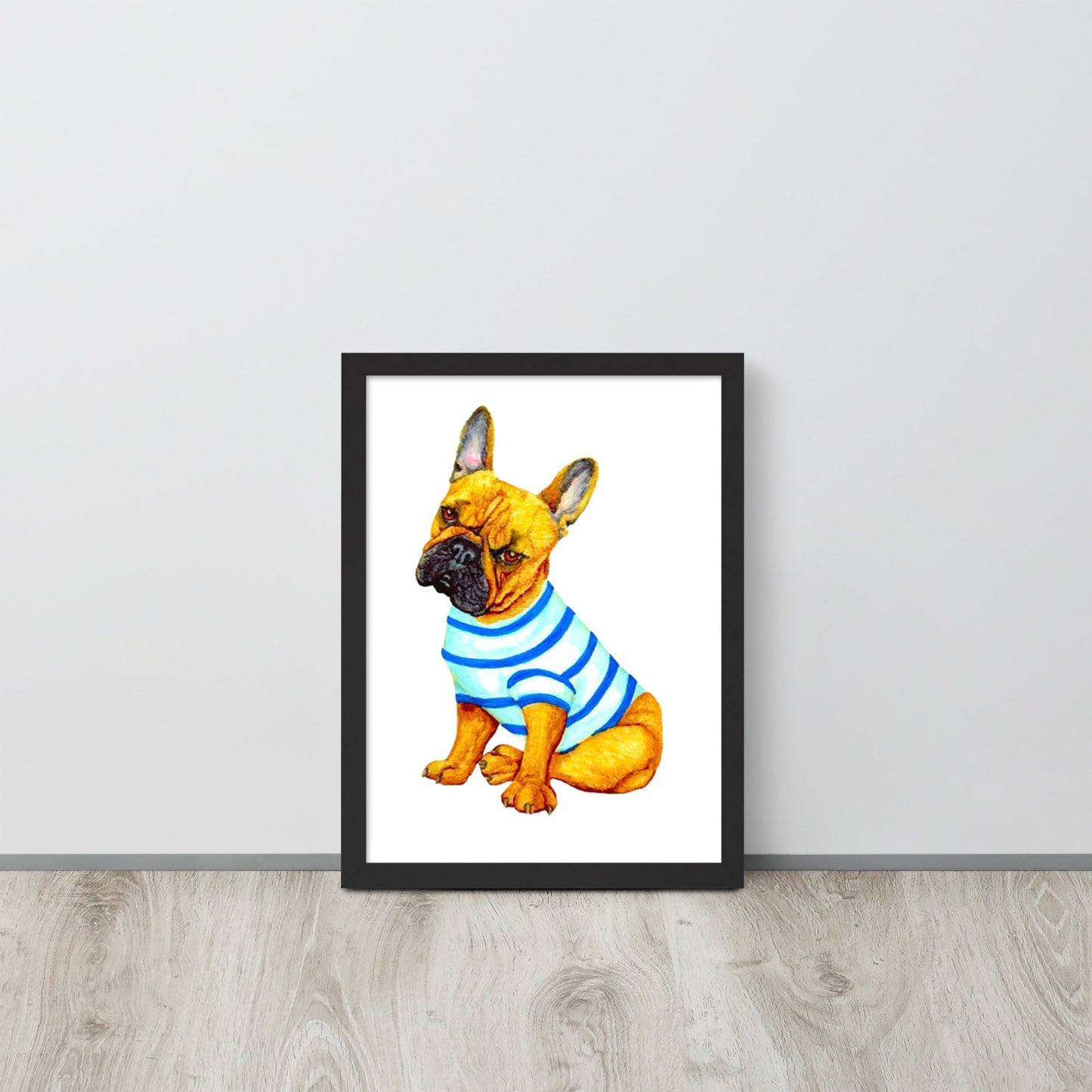 French Bulldog Framed Poster Posters, Prints, & Visual Artwork Indie Darling Design