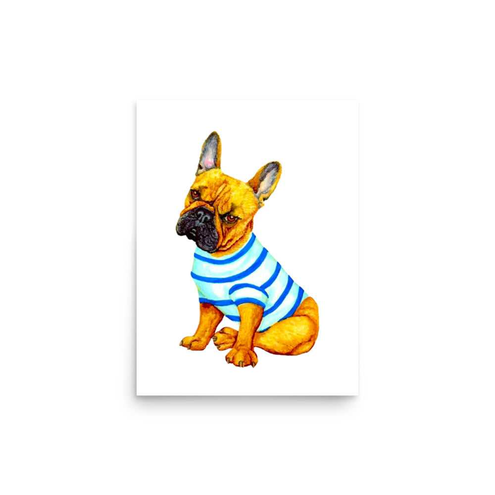 French Bulldog Poster Print without Frame Posters, Prints, & Visual Artwork Indie Darling Design