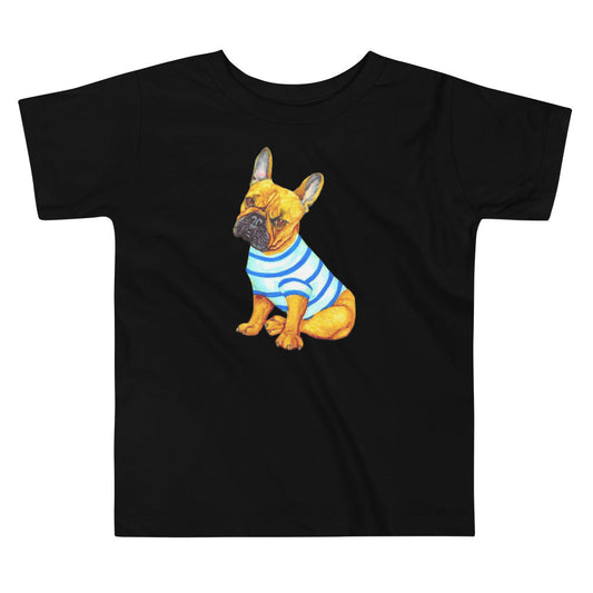 French Bulldog Toddler Short Sleeve Tee T-shirt Indie Darling Design