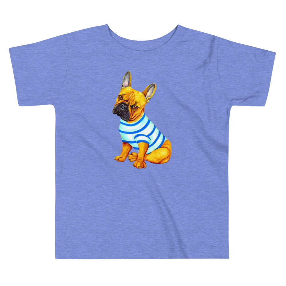 French Bulldog Toddler Short Sleeve Tee T-shirt Indie Darling Design