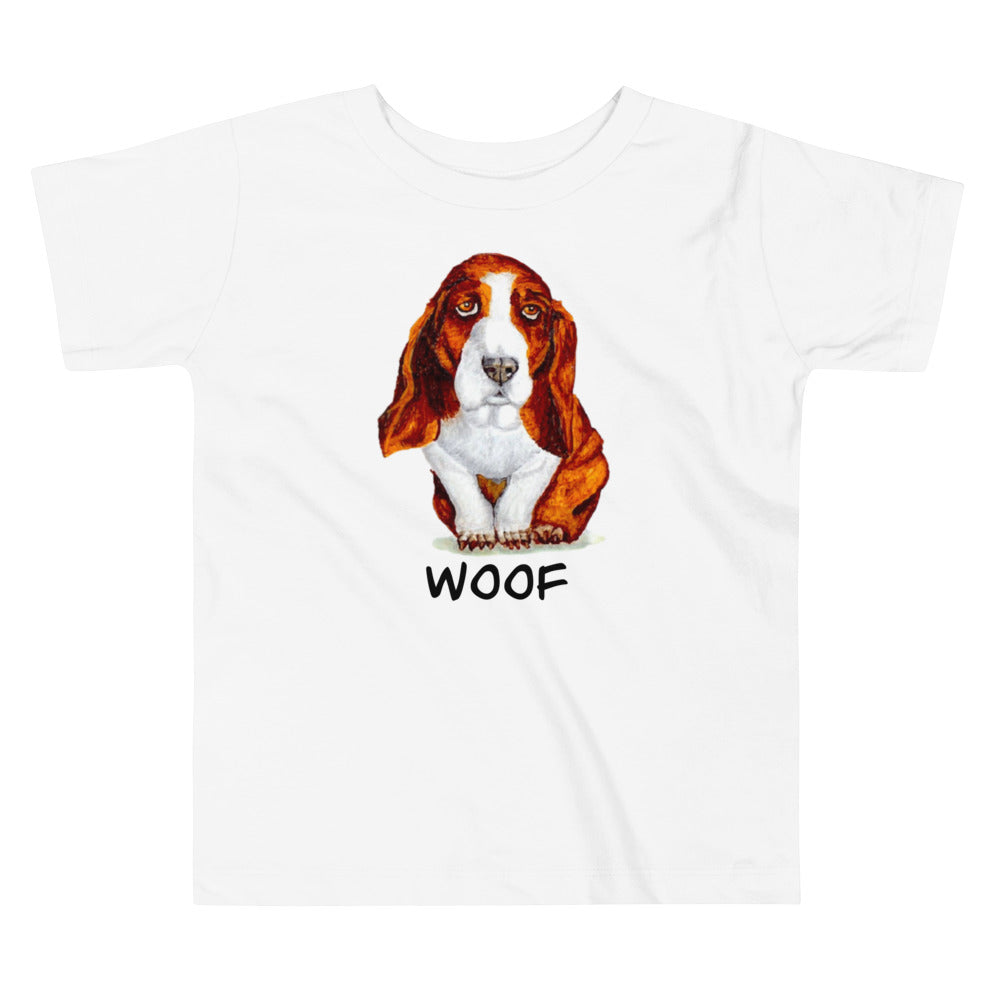 Basset Hound Puppy Toddler Short Sleeve Tee T-shirt Indie Darling Design 