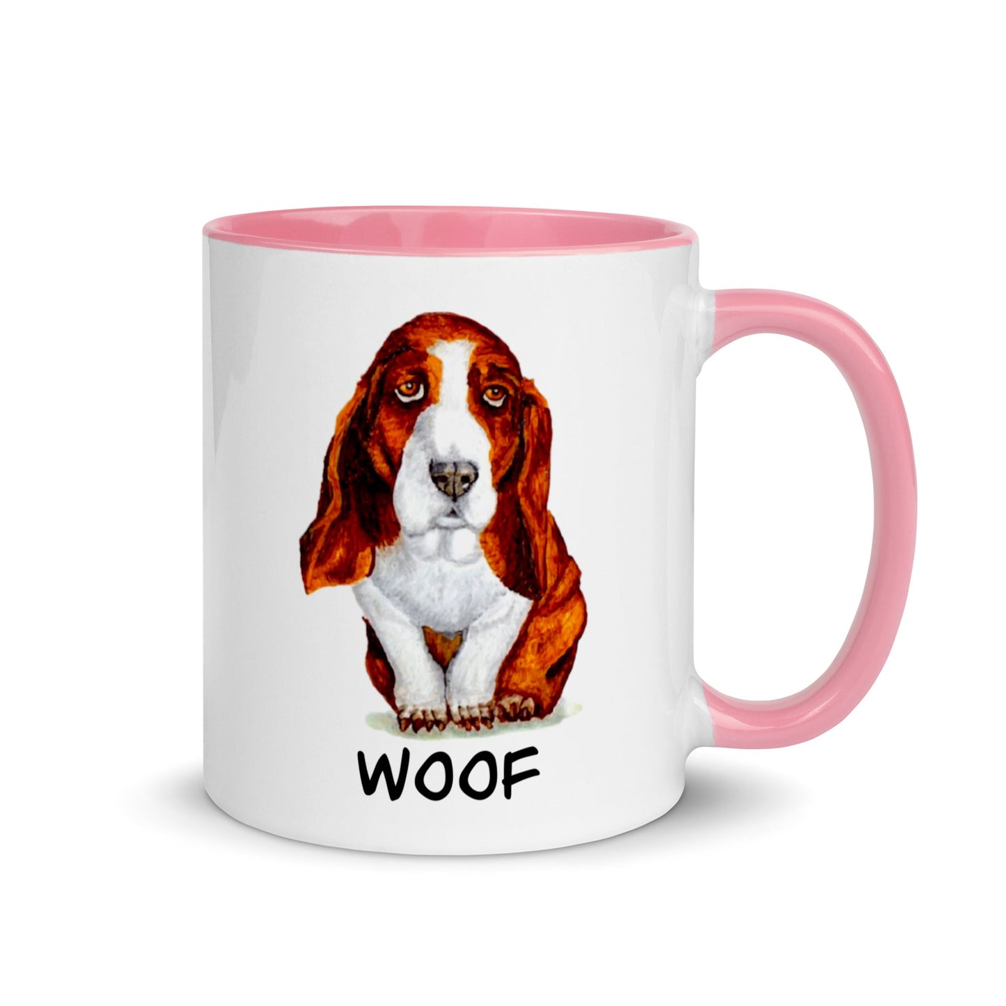 Basset Hound Puppy Two-Tone Mug Mugs Indie Darling Design 