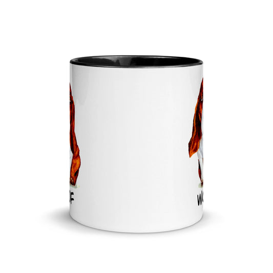 Basset Hound Puppy Two-Tone Mug Mugs Indie Darling Design 