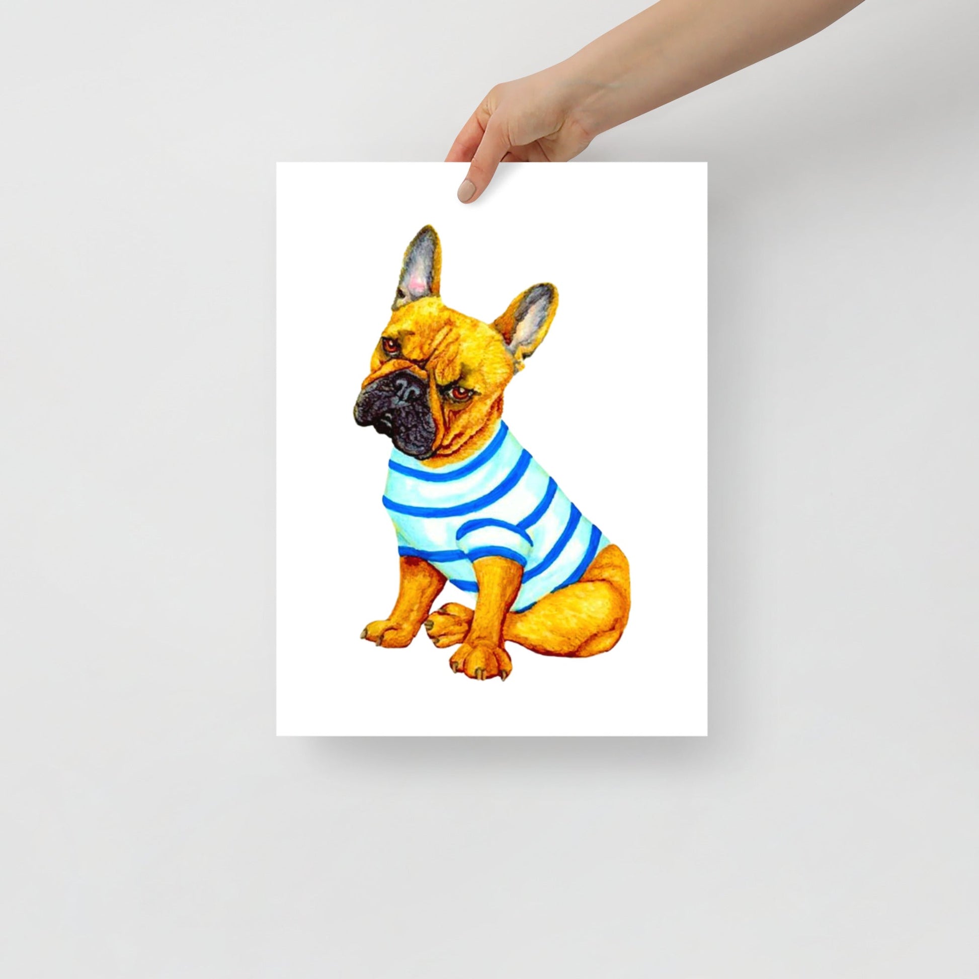 French Bulldog Poster Print without Frame Posters, Prints, & Visual Artwork Indie Darling Design 12″×16″ 