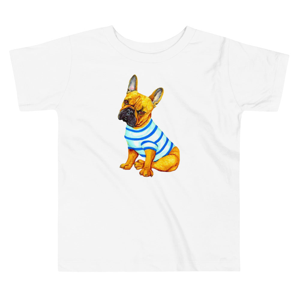 French Bulldog Toddler Short Sleeve Tee T-shirt Indie Darling Design 