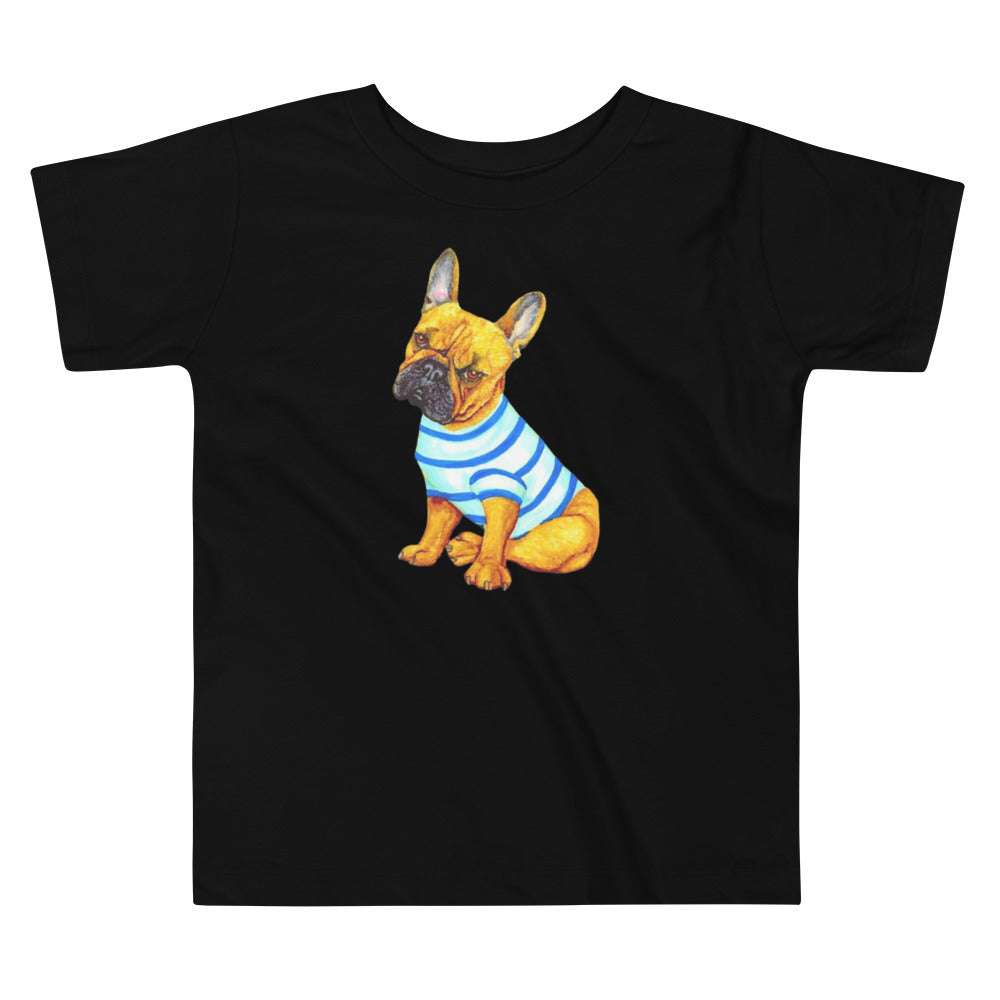 French Bulldog Toddler Short Sleeve Tee T-shirt Indie Darling Design 