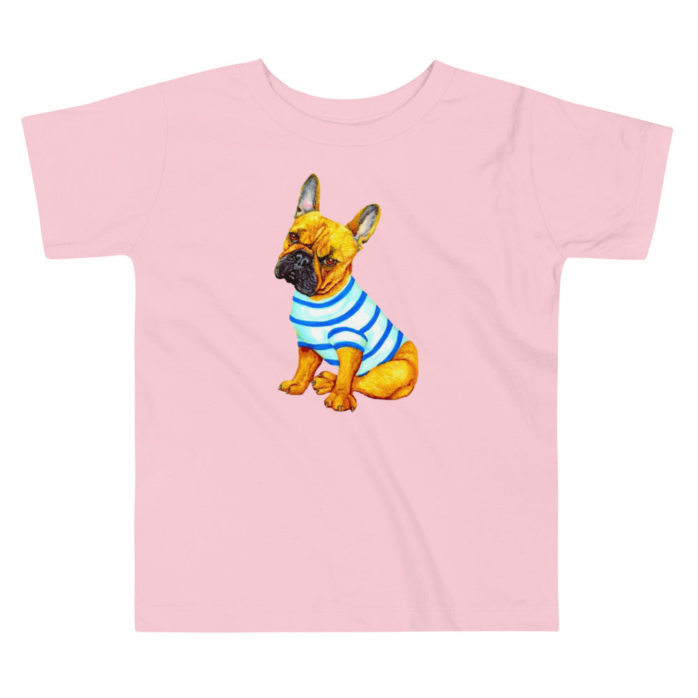 French Bulldog Toddler Short Sleeve Tee T-shirt Indie Darling Design 