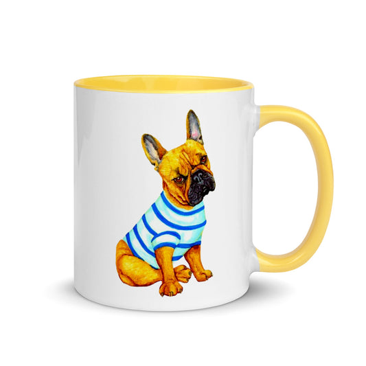 French Bulldog Two-Tone Mug Mugs Indie Darling Design 