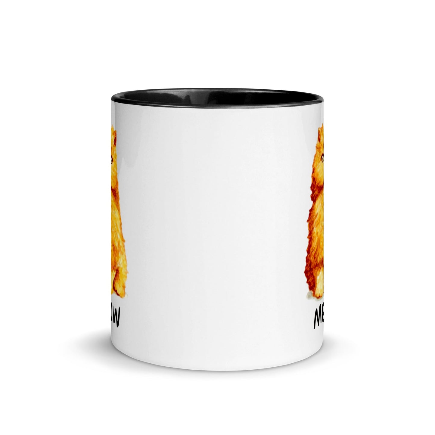 Orange Persian Cat Two-Tone Mug Mugs Indie Darling Design 